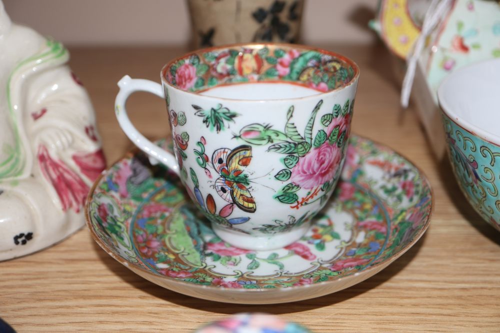 A group of Chinese famille rose ceramics